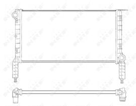 Nrf 53232 - RADIADOR ALU BRAZED FIAT DOBLO 00-