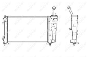 Nrf 53247 - RADIADOR ALU BRAZED FIAT IDEA 03-