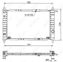 Nrf 53250 - RADIADOR ALU MECHAN DAEWOO MATIZ 98