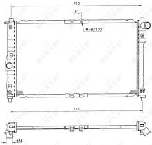 Nrf 53263 - RADIADOR ALU BRAZED DAEWOO NUBIRA 9