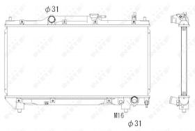  53267 - RADIADOR ALU BRAZED TOYOTA AVENSIS