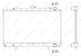 Nrf 53271 - RADIADOR ALU BRAZED NISSAN 200SX 88