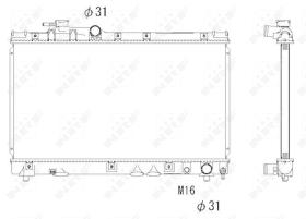  53273 - RADIADOR ALU BRAZED TOYOTA CELICA 9