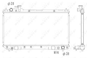  53275 - RADIADOR ALU BRAZED TOYOTA RAV 4 95