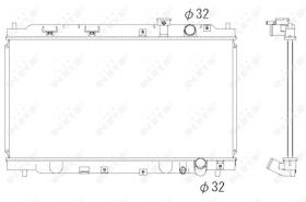 Nrf 53284 - RADIADOR ALU BRAZED HONDA INTEGRA R