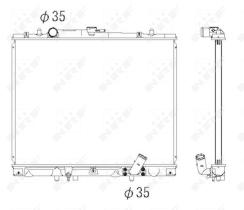  53285 - RADIADOR ALU BRAZED MITSUBISHI CHAL