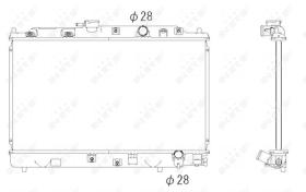 Nrf 53286 - RADIADOR ALU BRAZED HONDA CITY 81-