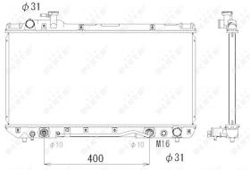 Nrf 53288 - RADIADOR ALU BRAZED TOYOTA RAV 4 95
