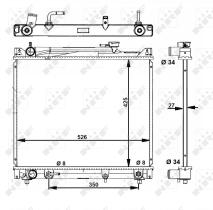  53289 - RADIADOR ALU BRAZED SUZUKI ESCUDO 9