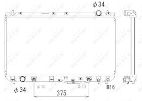 Nrf 53302 - RADIADOR ALU BRAZED TOYOTA CAMRY 96