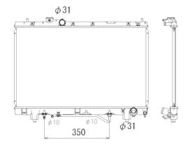  53318 - RADIADOR ALU BRAZED TOYOTA PICNIC 9