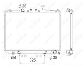 Nrf 53319 - RADIADOR ALU BRAZED TOYOTA PICNIC 9