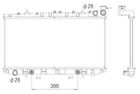 Nrf 53321 - RADIADOR ALU BRAZED NISSAN SUNNY 90