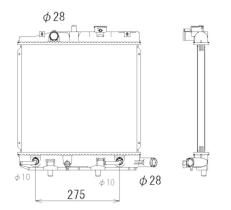 Nrf 53323 - RADIADOR ALU BRAZED MAZDA DEMIO 98-