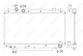 Nrf 53324 - RADIADOR ALU BRAZED TOYOTA RAV 4 00