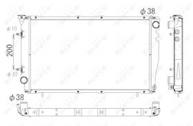 Nrf 53326 - RADIADOR ALU BRAZED SUBARU LEGACY 9