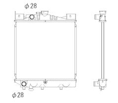 Nrf 53333 - RADIADOR CU SUZUKI SWIFT 84-