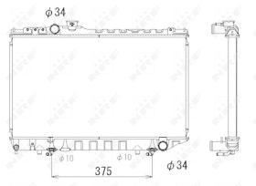 Nrf 53334 - RADIADOR CU TOYOTA SUPRA 86-