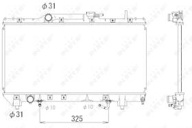 Nrf 53336 - RADIADOR ALU BRAZED TOYOTA CARINA E