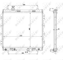 Nrf 53337 - RADIADOR ALU BRAZED CHRYSLER (USA)
