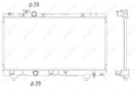 Nrf 53338 - RADIADOR ALU BRAZED TOYOTA COROLLA