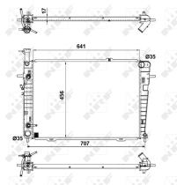 Nrf 53342 - RADIADOR ALU BRAZED HYUNDAI TUCSON