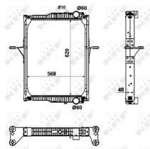  53343 - RADIADOR ALU BRAZED RENAULT TRUCKS