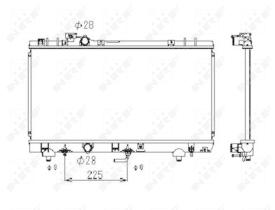  53349 - RADIADOR ALU BRAZED TOYOTA PASEO 95