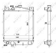 Nrf 53350 - RADIADOR ALU BRAZED SUZUKI SWIFT 89