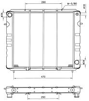 Nrf 533504 - RADIADOR OPEL - VAUXHALL REKORD E 2