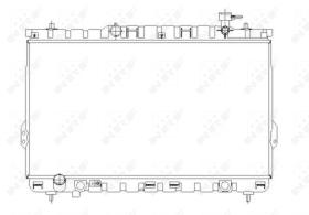 Nrf 53357 - RADIADOR ALU BRAZED HYUNDAI SANTA F
