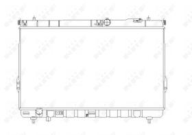 Nrf 53358 - RADIADOR ALU BRAZED HYUNDAI SANTA F