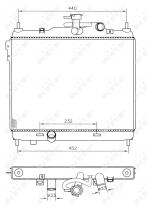 Nrf 53360 - RADIADOR ALU BRAZED HYUNDAI GETZ 01