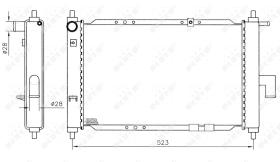 Nrf 53375 - RADIADOR ALU BRAZED DAEWOO MATIZ 98