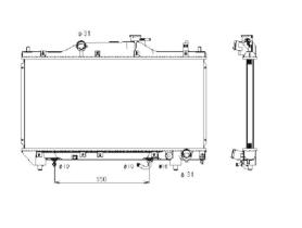 Nrf 53379 - RADIADOR ALU BRAZED TOYOTA AVENSIS