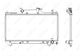  53380 - RADIADOR ALU BRAZED TOYOTA AVENSIS