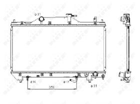Nrf 53381 - RADIADOR ALU BRAZED TOYOTA AVENSIS