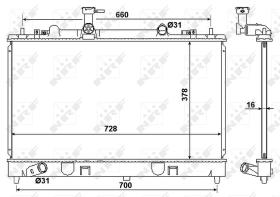  53383 - RADIADOR ALU BRAZED MAZDA 6 02-