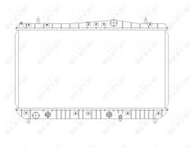 Nrf 53385 - RADIADOR ALU BRAZED CHEVROLET (GM)