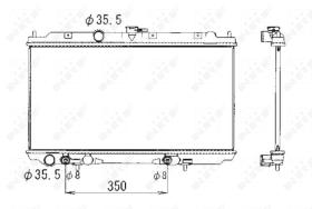 Nrf 53389 - RADIADOR ALU BRAZED NISSAN PRIMERA