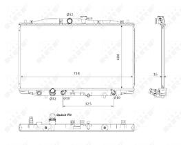 Nrf 53393 - RADIADOR ALU BRAZED HONDA ACCORD 03