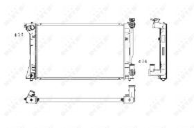 Nrf 53394 - RADIADOR ALU BRAZED TOYOTA AVENSIS