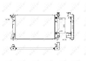 Nrf 53395 - RADIADOR ALU BRAZED TOYOTA AVENSIS