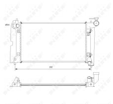 Nrf 53396 - RADIADOR ALU BRAZED TOYOTA AVENSIS