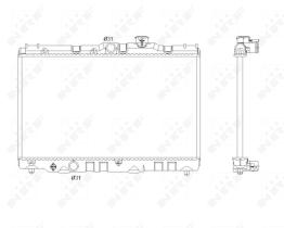 Nrf 53399 - RADIADOR ALU BRAZED TOYOTA CARINA I