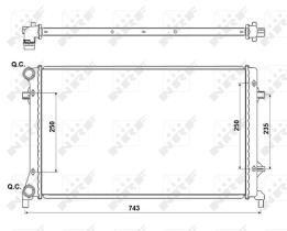  53405A - RADIADOR ALU MECHAN AUDI A3 03-