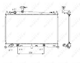 Nrf 53410 - RADIADOR ALU BRAZED MAZDA 6 02-