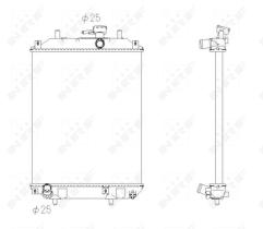 Nrf 53413 - RADIADOR ALU BRAZED DAIHATSU CHARAD