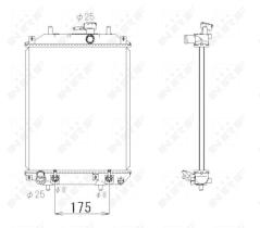 Nrf 53414 - RADIADOR ALU BRAZED DAIHATSU CUORE