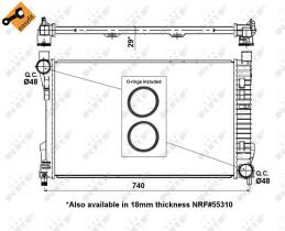 Nrf 53418 - RADIADOR ALU BRAZED MERCEDES C-CLAS
